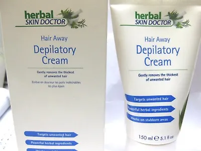Skin Doctor Herbal Hair Away Depilatory Cream 150ml Removes Unwanted Hair New • £4.49