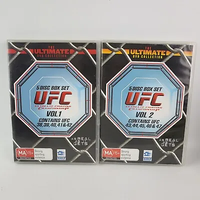 UFC The Ultimate DVD Collection Volume 1 & 2 Ultimate Fighting Championship - R4 • $37.19