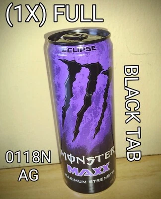 $79 • Buy RARE! MONSTER ENERGY DRINK NITROUS MAXX ECLIPSE! 0118N Black Tab (1X) FULL Can!