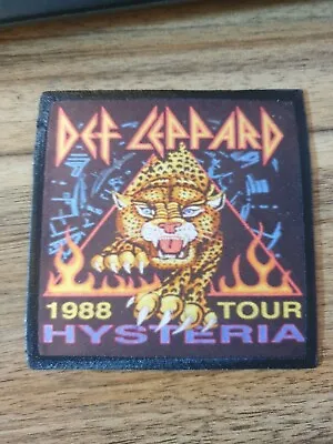 Def Leppard Hysteria Tour 88 Heavy Metal Band Music Retro Sew Iron Patch • £5.99