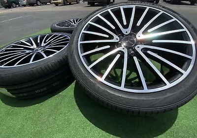 Set Mercedes-Benz S550 S560 S450 Wheels OE Style Rims AMG Tires Gloss Black • $2495