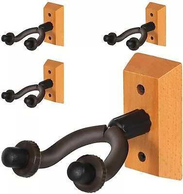 2/4 Guitar Wall Mount Hanger Hook Holder Stand For Bass Electric Acoustic Guitar • $9.99