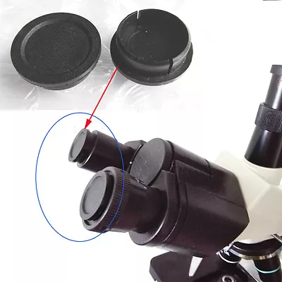 NEW 2 Pcs Biological Microscope Tube Dust Cover Cap 23.2mm  • $1.29