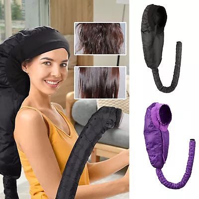 Portable Soft Bonnet Hood Hair Blow Dryer Drying Caps Hat For Home Or Travel • $29.78