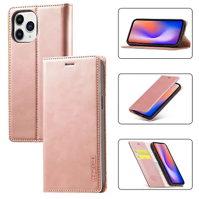 $16.38 • Buy Leather Wallet Case Magnetic Flip Cover For IPhone 13 14 Pro Max 12 11 XS XR 78+