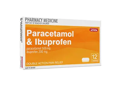 $12.71 • Buy Pharmacy Action Paracetamol & Ibuprofen 12 Tablets