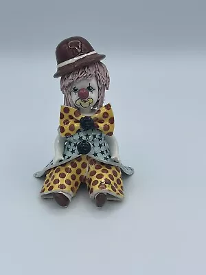 Lino Zampiva Ceramic Clown Spaghetti Figurine Made In Italy Signed • $65