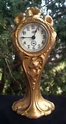 Antique 1894 Jennings Brothers Wind Up Clock With Second Sweep - Ornate BEAUTY • $250