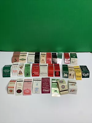 Lot Of 30 Vintage Match Book Covers Restaurants Pubs Buffet Cafe Seafood Food • $7.99