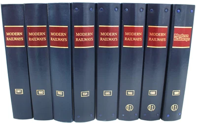 £9.99 • Buy 96x MODERN RAILWAYS Magazines VINTAGE Binders 1981-1986 + 1988-1989 - BC4