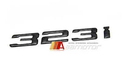 $17 • Buy Rear Trunk Emblem Badge Real Carbon Fiber Letters 323i Fits BMW E46 E90 3-Series