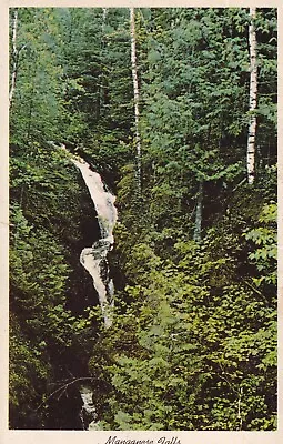 Postcard MI Copper Harbor Michigan Manganese Falls H8 • $4.95