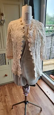 Layers Paris Lace Cardigan Size 10 • £4