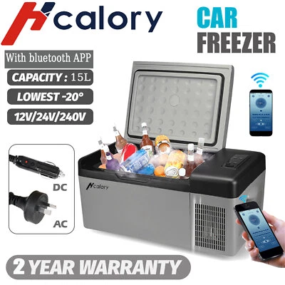 $179.99 • Buy 15L Fridge Freezer Cooler Camping Car Home Boat Caravan 12/24/240V W/ Bluetooth