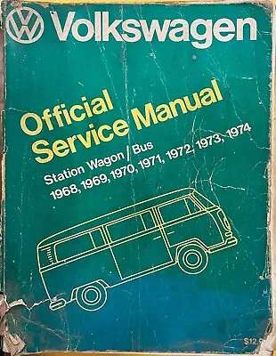 1968 Volkswagen Service Repair Manual Book Station Wagon Bus • $18.95