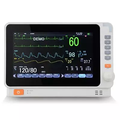 10 VET Patient Monitor Multi-Parameter Signs ECG NIBP RESP TEMP SPO2 PR • $460.01