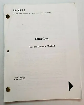 SHORTBUS / John Cameron Mitchell 2005 Screenplay New York Underground Salon • $140