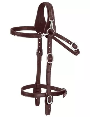 Tough 1 Bridle Mule Leather Snap Fully Adjustable Dark Oil 42-93 • $73.83