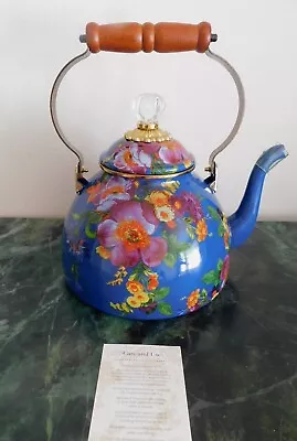 Mackenzie-child'slapis Blue Flower Market 2 Qt. Teapotkettlenew • $125