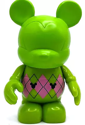 DISNEY Vinylmation  URBAN Series 5 - ARGYLE SWEATER (Pink & Green) • $8.95