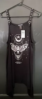 Hot Topic Moth Buckle Belt Strap Tank Juniors Size XL New With Tags • $16.99