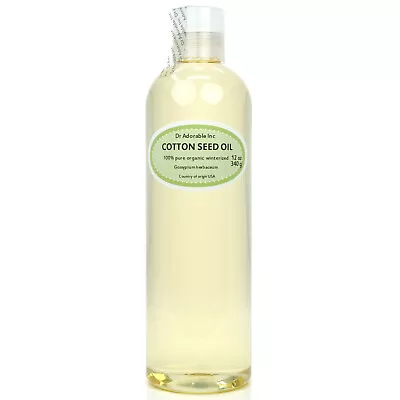 12 Oz Premium 100% Pure Organic Cold Pressed Best Cottonseed Oil • $12.89