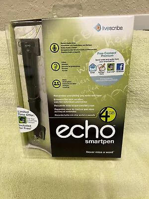 Livescribe Echo Smartpen 4GB Voice Recorder Pen Notebook • $55.99