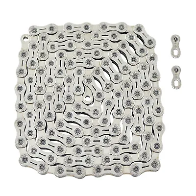 YBN 10 Speed Chain 120 Link W/ Power Lock For Shimano Sram Campagnolo  Silver • $68.60