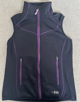 Rab Black Womens Power Stretch PS Vest Body Warmer Gilet Size 8 • £30