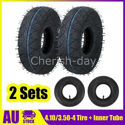 3.50 - 4 4  Inch 4.10 - 4 Tyre Tire + Tube 49cc Mini Quad Dirt Bike ATV Buggy • $55.21