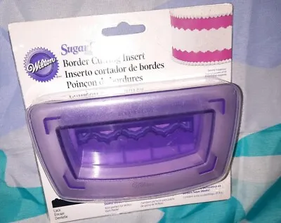 Wilton Sugar Sheets LACE Design Cutting Insert Border Designs Use With Punch NIP • £5.78