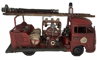 Boyle  Volkswagen 1956 Red Type 1 Fire Truck Ornament Red Vintage Home Decor • $42.11