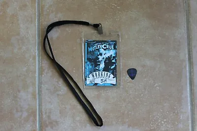 Motley Crue Carnival Of Sins 2005 Backstage Pass & Mick Mars Guitar Pick Sixx • $125.66