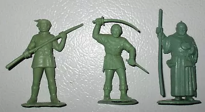 Marx 1950s Robin Hood Play Sets 4719-4720 60MM Friar Tuck Little John & Sheriff • $25