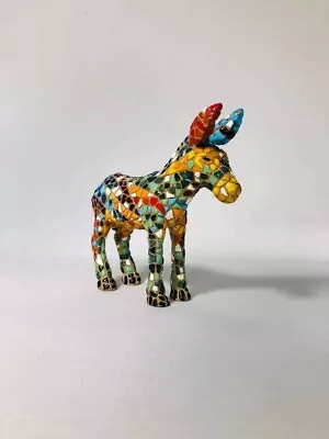 Vintage Mosaic Mule Donkey  Multicolor • $34.45