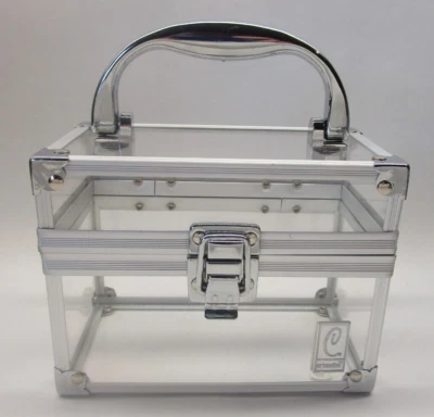 $14.50 • Buy Vintage Caboodles Clear Acrylic Small  Make-up Case