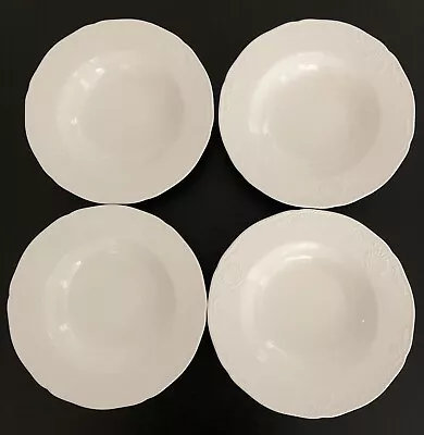 Set Of 4 Mikasa Hampton Bays DY900 Large Rim Soup Bowls 9-1/4” • $29.99