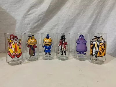 Complete Set Of 6 Vintage McDonalds Collector Series Glasses • $44