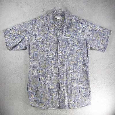 Marc Daniels Mens Shirt LT Short Sleeve Button Animal Print • $24.25