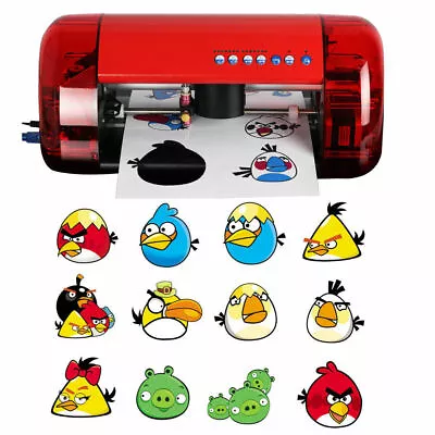 DIY Stickers Cutter A4 Vinyl Cutter Plotter Cutting Machine Contour Cut Function • $420.44