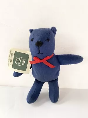 Mini Flannel Bear Plush Toy By Eddie Bauer (N) • $6