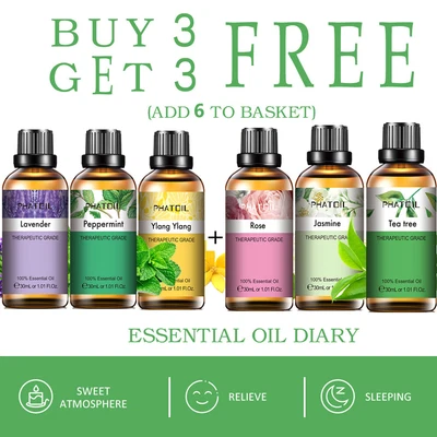 $6.99 • Buy PHATOIL 30 Ml Essential Oil Pure & Natural Aromatherapy Diffuser Essential Oils