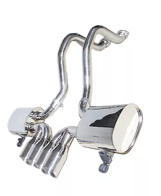 $349.99 • Buy Dual 4  Tip Muffler Catback Exhaust For 97-04 Chevy Corvette C5/Z06 5.7L LS V8