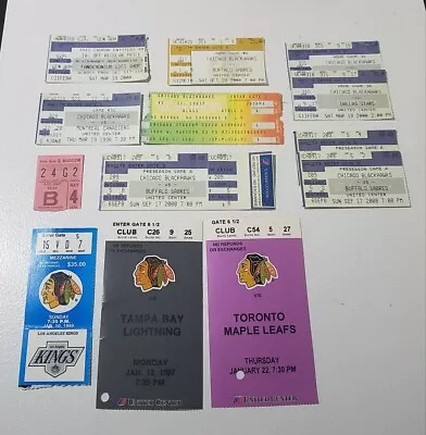 Vintage Lot Of 12 Chicago Blackhawks Used Ticket Stubs • $3.49