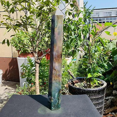 5.31LB Natural Ocean Jasper Obelisk Quartz Crystal Polished Healing Decor • $1.04