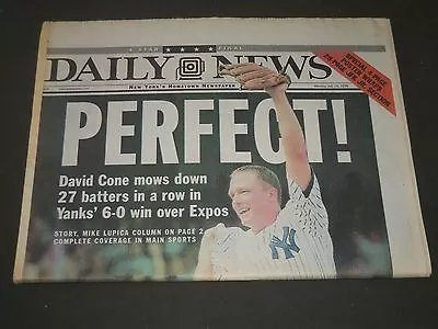 1999 July 19 Ny Daily News Newspaper - Perfect David Cone - Jfk - Np 2540 • $30