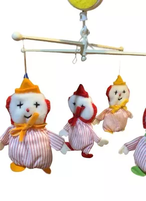 Vintage 1978 EDEN Musical Crib Mobile Clowns Baby Toy Twinkle Twinkle • $9.99
