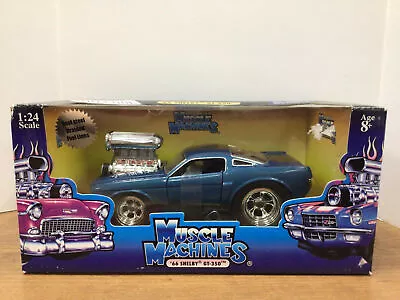 Muscle Machines Too Cool 1966 Shelby Gt 350 1/24 Scale Diecast Car In Box Blue • $34.99