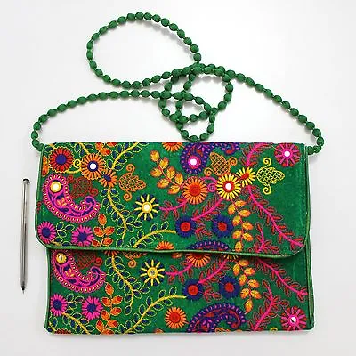 Vintage Tribal Banjara Indian Handmade Ethnic Women Purse Bohemian Clutch Bag Q • $17.99