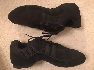 Mens Sansha Salsette 3 Black Leather/Mesh Dance Shoes Sz 20 M/ Sz 12.5 • $30.10